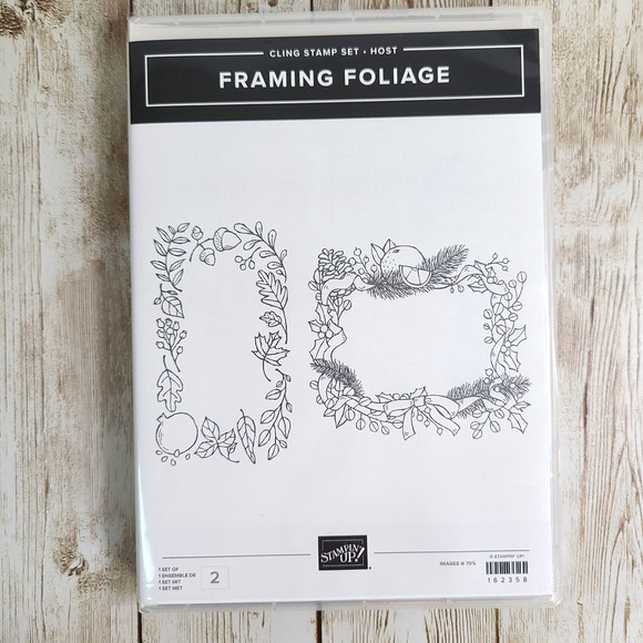 Stampin Up Framing Foliage Cling Stamp Set-NEW - Picture 1 of 12